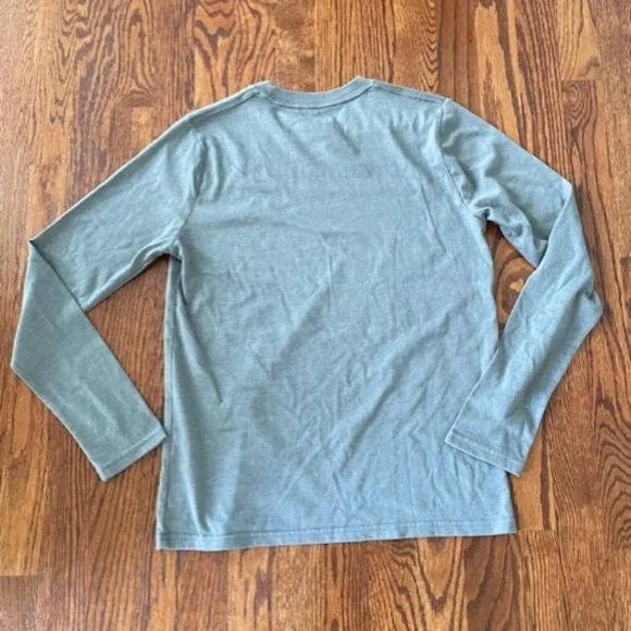 BOYS ABERCROMBIE KIDS LONG SLEEVE ICON CREW TEE T-SHIRTS GRAY Sz  13 / 14 EUC - Picture 4 of 4